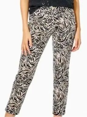 Lilly Pulitzer Kelly Ankle Pants,  Can You Zee Me pattern, size 16, EUC